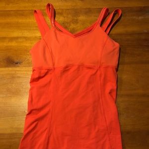 Red Lululemon Strappy Tank Top